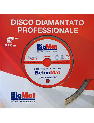 Disco diamantato per calcestruzzo BETONMAT - 230 m