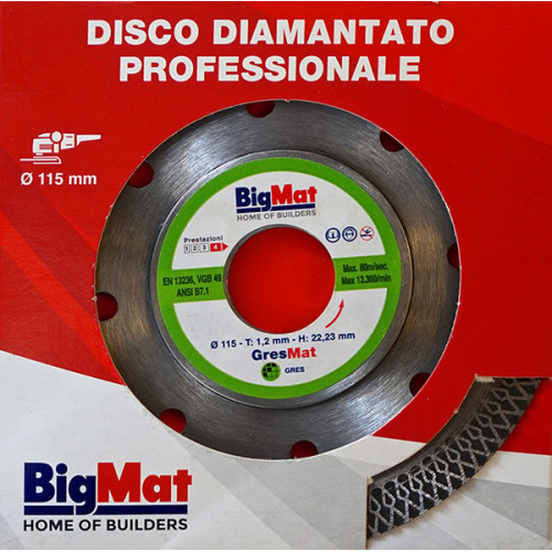 Disco diamantato per gres porcellanato GRESMAT - 1