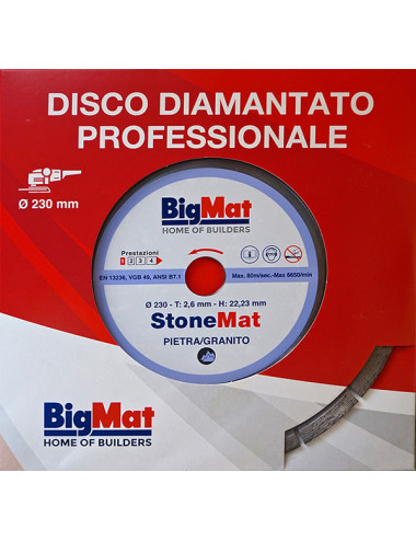 Disco diamantato per Pietra e Granito STONEMAT - 2