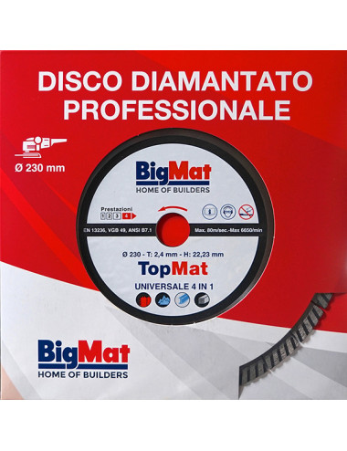 Disco diamantato universale TOPMAT - 230 mm