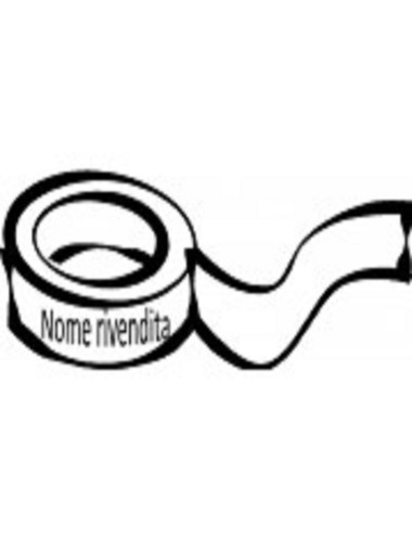 NASTRO ADESIVO ACRILICO BIANCO CON NOME RIVENDITA