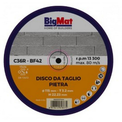 BIGMAT DISCO DA TAGLIO PIETRA 115 mm