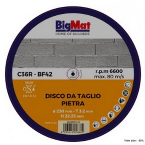 BIGMAT DISCO DA TAGLIO PIETRA 230 mm