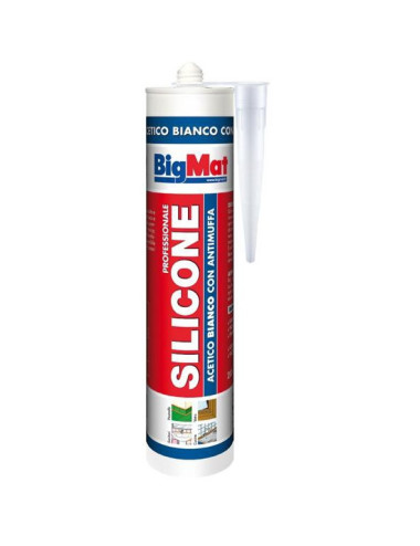 BIGMAT SILICONE ACETICO 280 ML bianco
