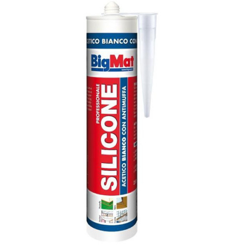 BIGMAT SILICONE ACETICO 280 ML bianco