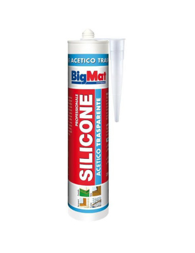 BIGMAT SILICONE ACETICO 280 ML trasparente