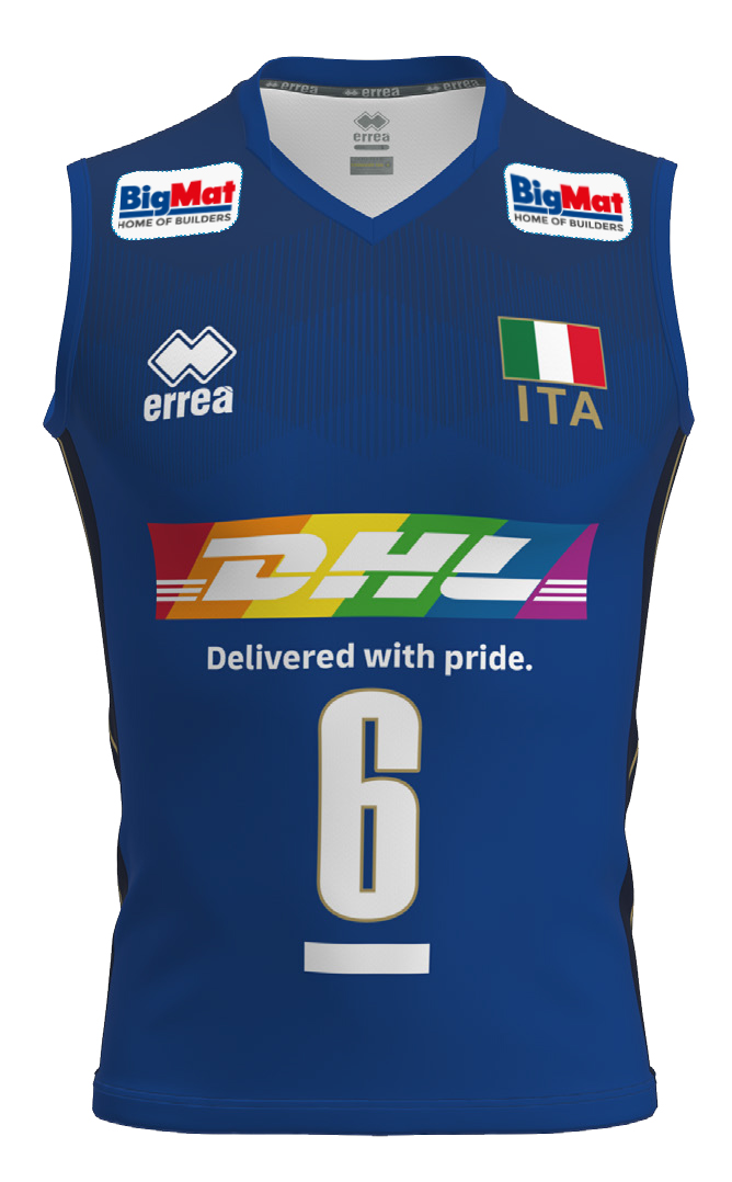BigMat sponsor nazionale italiana pallavolo - maglia