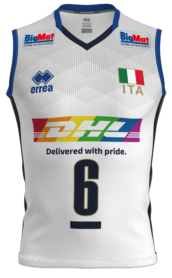 BigMat sponsor nazionale italiana pallavolo - maglia